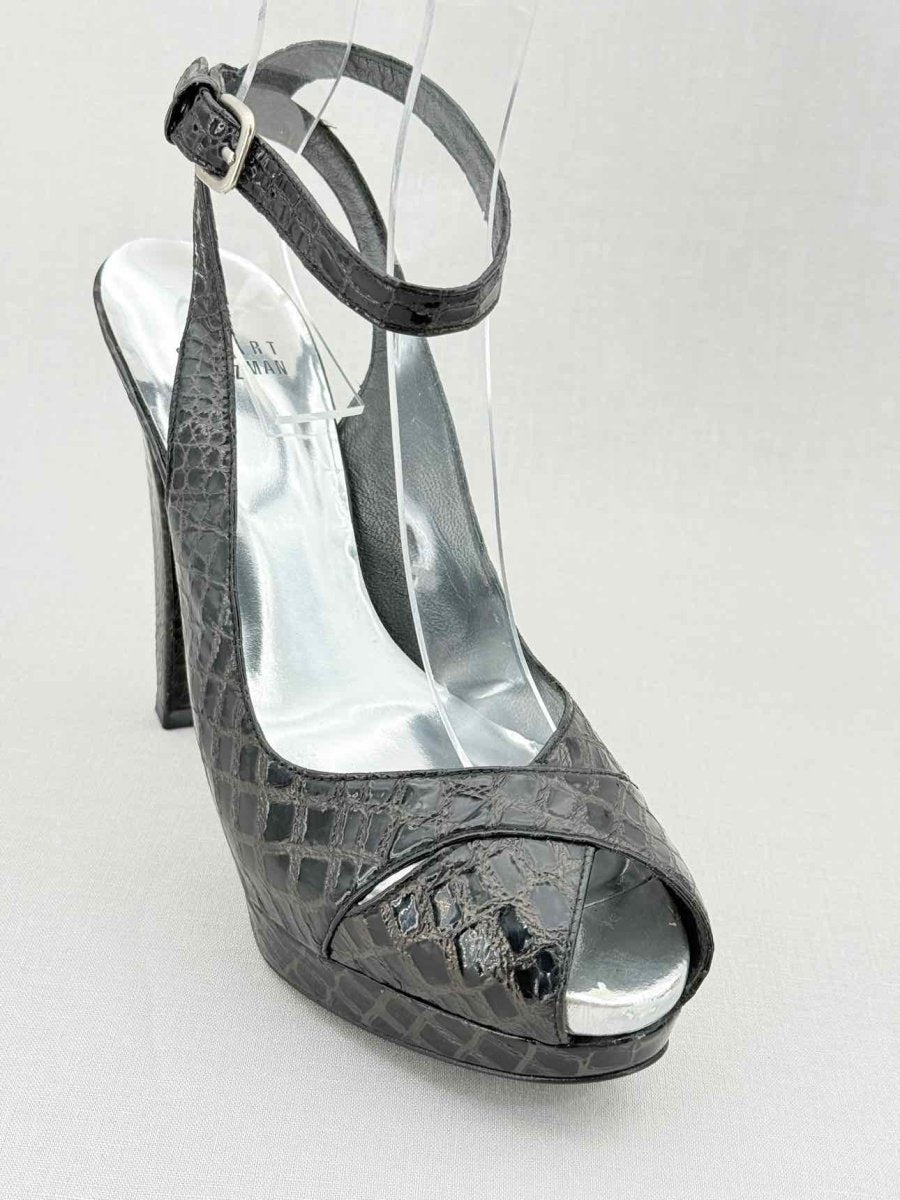 Pre - loved STUART WEITZMAN Black Size EU 37 Heeled Sandals at Reems Closet