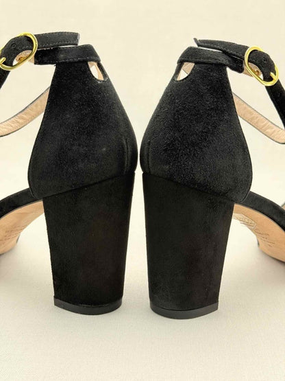 Pre - loved STUART WEITZMAN Black Size EU 38 Heeled Sandals at Reems Closet