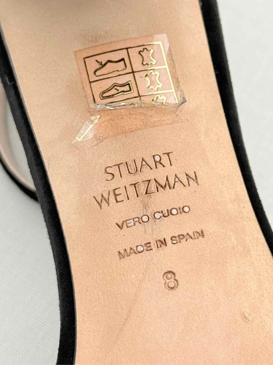Pre - loved STUART WEITZMAN Black Size EU 38 Heeled Sandals at Reems Closet