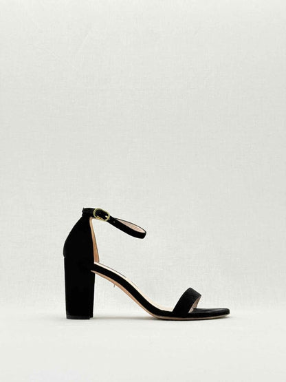 Pre - loved STUART WEITZMAN Black Size EU 38 Heeled Sandals at Reems Closet