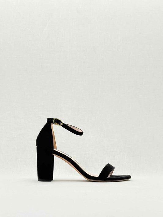 Pre - loved STUART WEITZMAN Black Size EU 38 Heeled Sandals at Reems Closet
