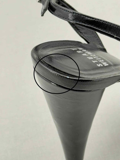 Pre - loved STUART WEITZMAN Black Size EU 38.5 Heeled Sandals at Reems Closet