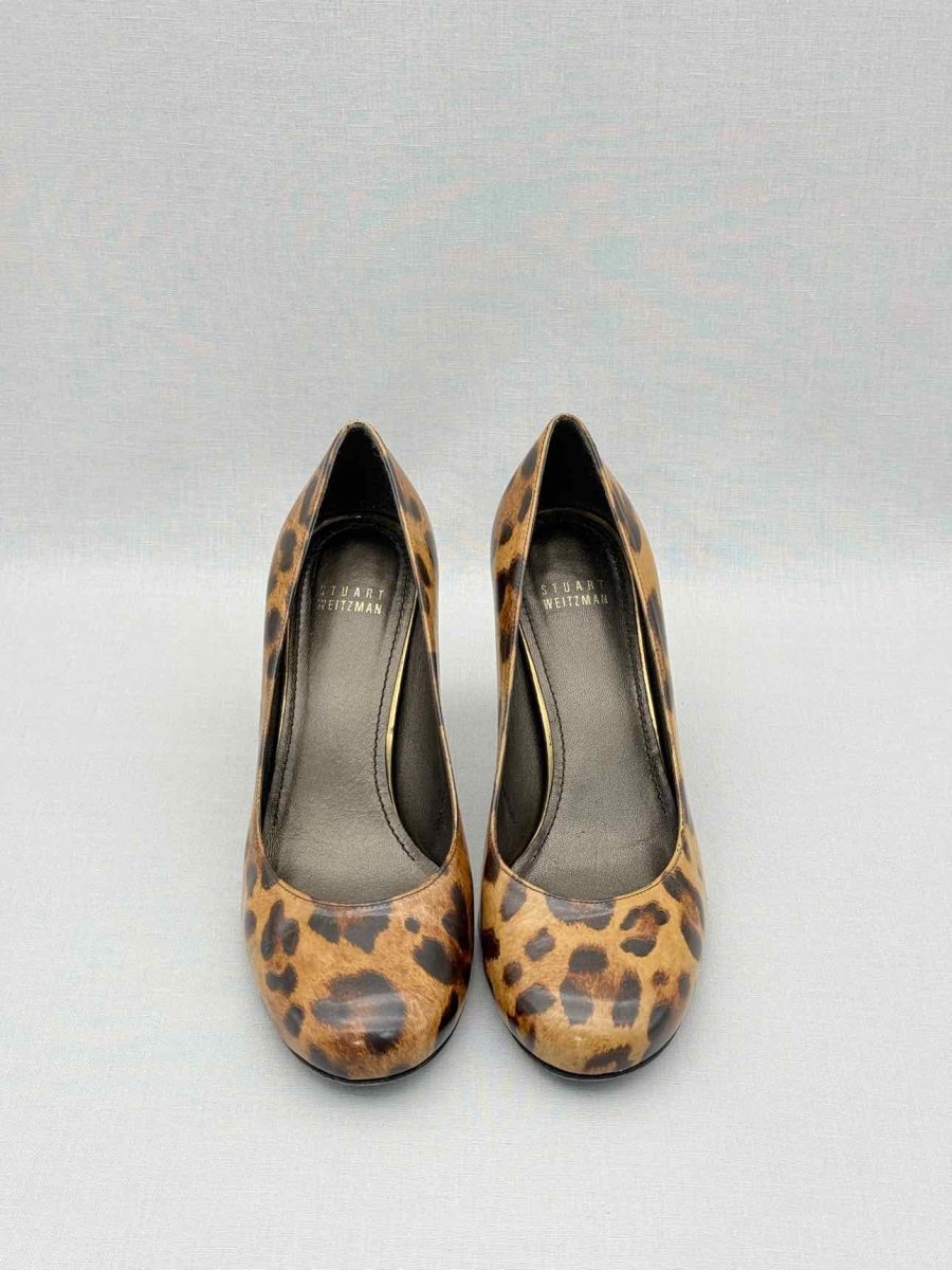 Pre-loved STUART WEITZMAN Brown & Black Size EU 38.5 Pumps at Reems Closet