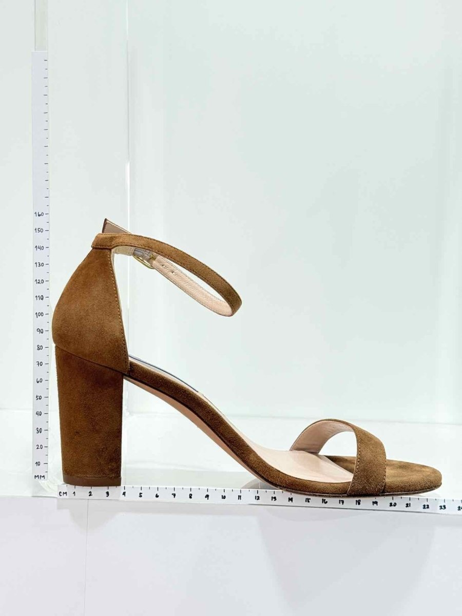 Pre - loved STUART WEITZMAN Brown Size EU 38 Heeled Sandals at Reems Closet