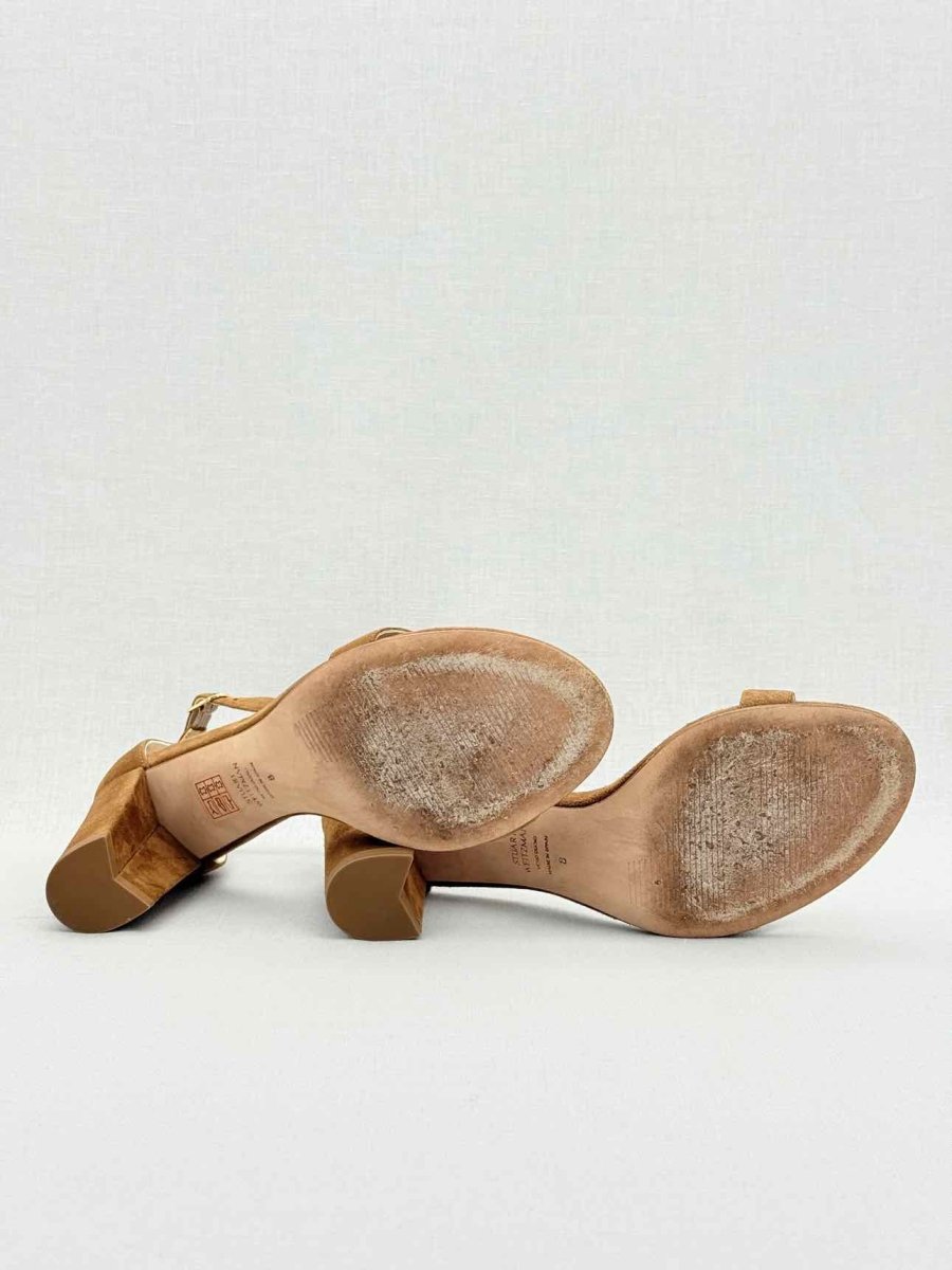Pre - loved STUART WEITZMAN Brown Size EU 38 Heeled Sandals at Reems Closet