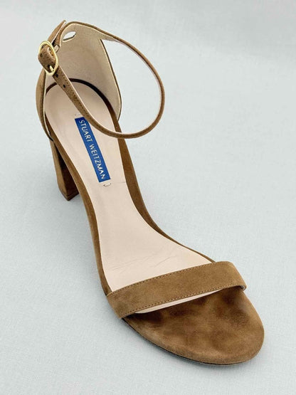 Pre - loved STUART WEITZMAN Brown Size EU 38 Heeled Sandals at Reems Closet