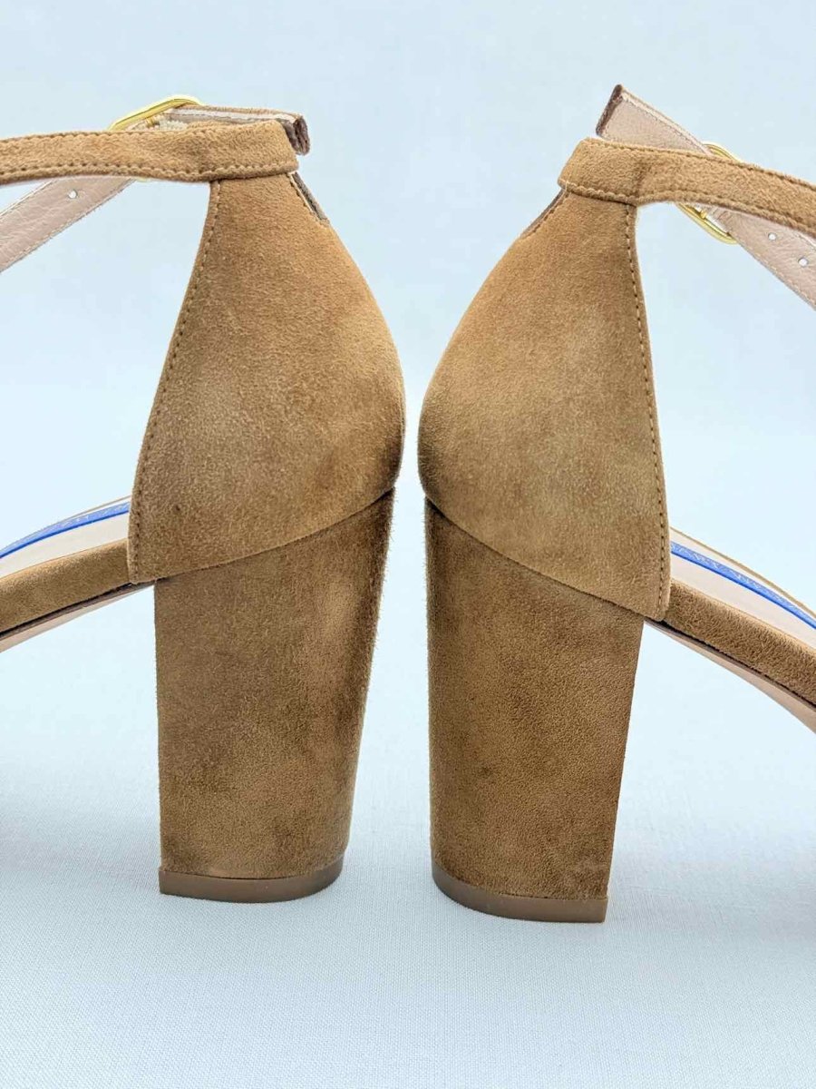 Pre - loved STUART WEITZMAN Brown Size EU 38 Heeled Sandals at Reems Closet
