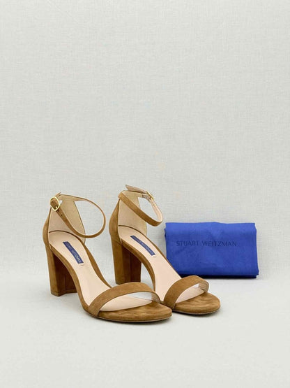 Pre - loved STUART WEITZMAN Brown Size EU 38 Heeled Sandals at Reems Closet