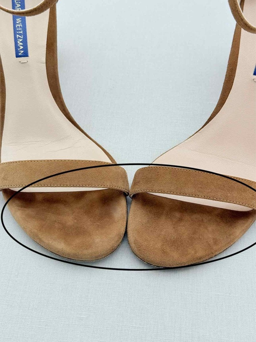 Pre - loved STUART WEITZMAN Brown Size EU 38 Heeled Sandals at Reems Closet