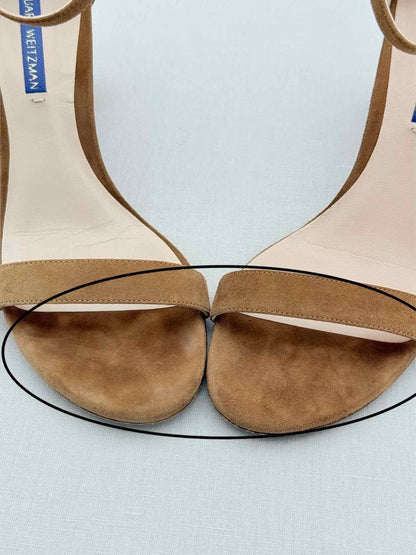 Pre - loved STUART WEITZMAN Brown Size EU 38 Heeled Sandals at Reems Closet