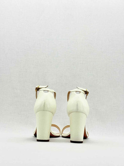 Pre - loved STUART WEITZMAN Cream Size EU 38 Heeled Sandals at Reems Closet