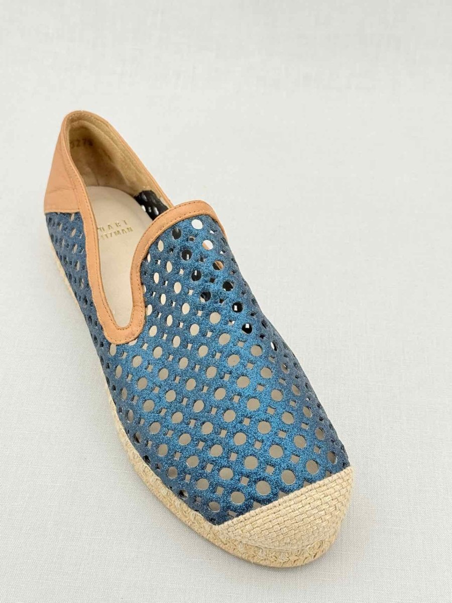 Pre - loved STUART WEITZMAN Espadrille Laser cut Size EU 39 Flats at Reems Closet