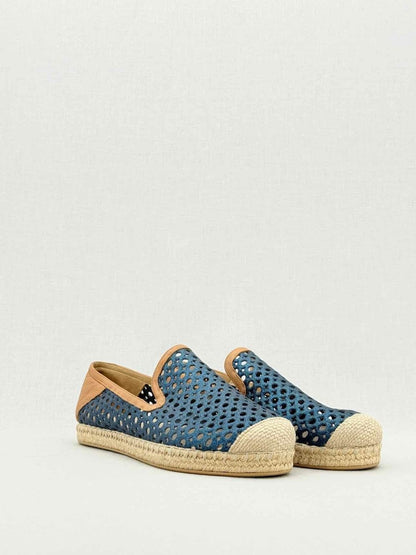 Pre - loved STUART WEITZMAN Espadrille Laser cut Size EU 39 Flats at Reems Closet