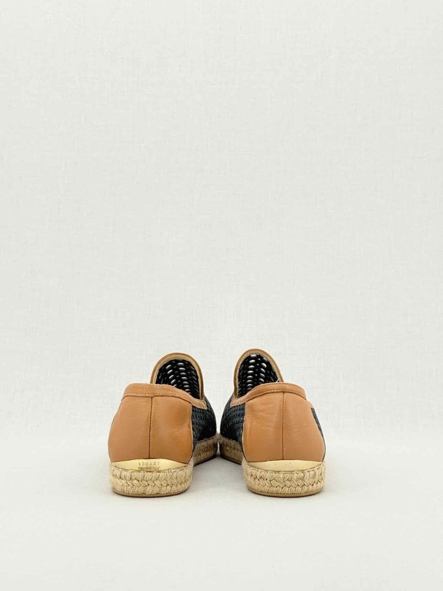 Pre - loved STUART WEITZMAN Espadrille Laser cut Size EU 39 Flats at Reems Closet