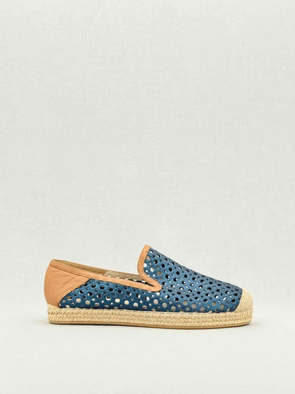 Pre - loved STUART WEITZMAN Espadrille Laser cut Size EU 39 Flats at Reems Closet