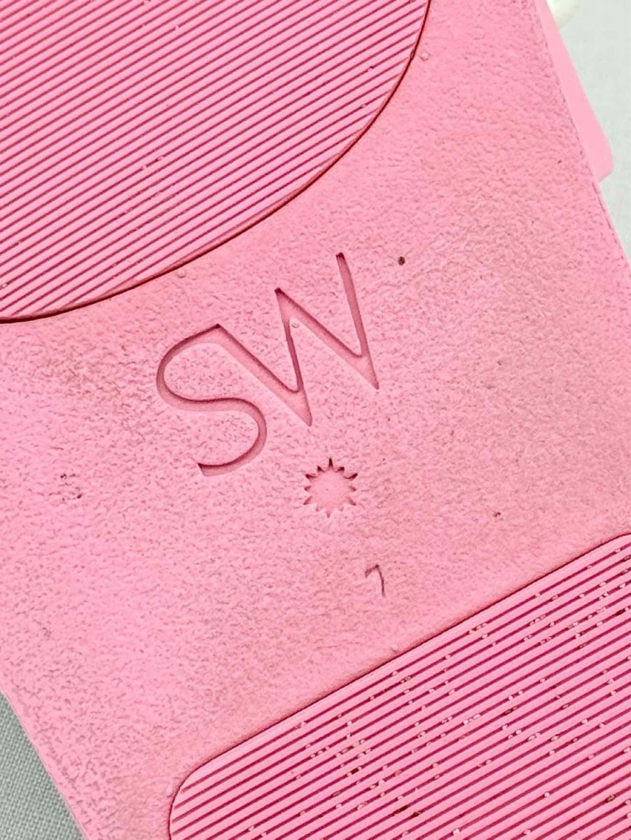 Pre - loved STUART WEITZMAN Goldie Pool Pink Size EU 37.5 Slides at Reems Closet