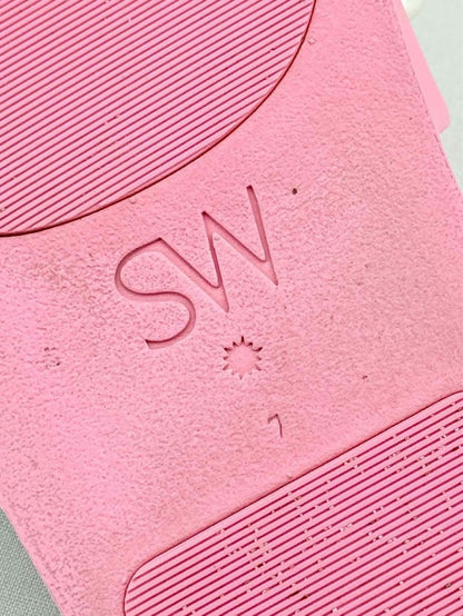 Pre - loved STUART WEITZMAN Goldie Pool Pink Size EU 37.5 Slides at Reems Closet