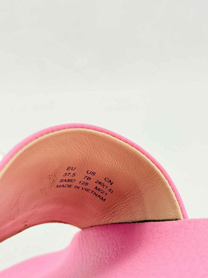 Pre - loved STUART WEITZMAN Goldie Pool Pink Size EU 37.5 Slides at Reems Closet