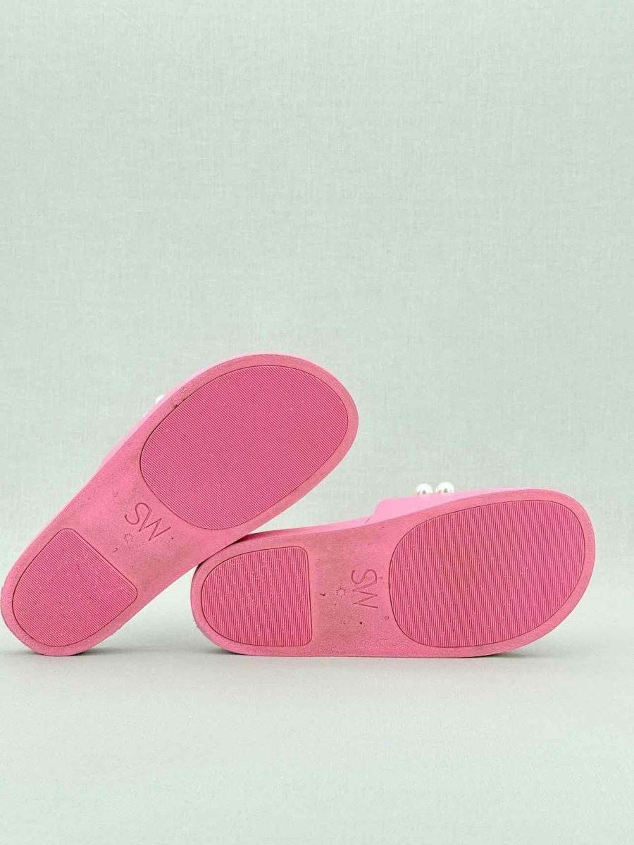 Pre - loved STUART WEITZMAN Goldie Pool Pink Size EU 37.5 Slides at Reems Closet