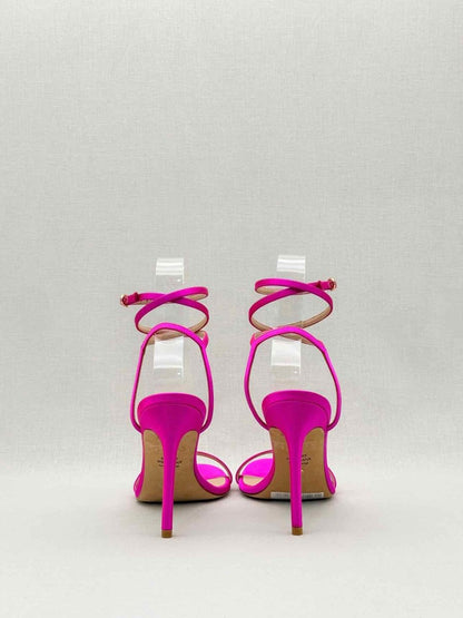 Pre-loved STUART WEITZMAN Merinda Pink Size EU 38 Heeled Sandals at Reems Closet