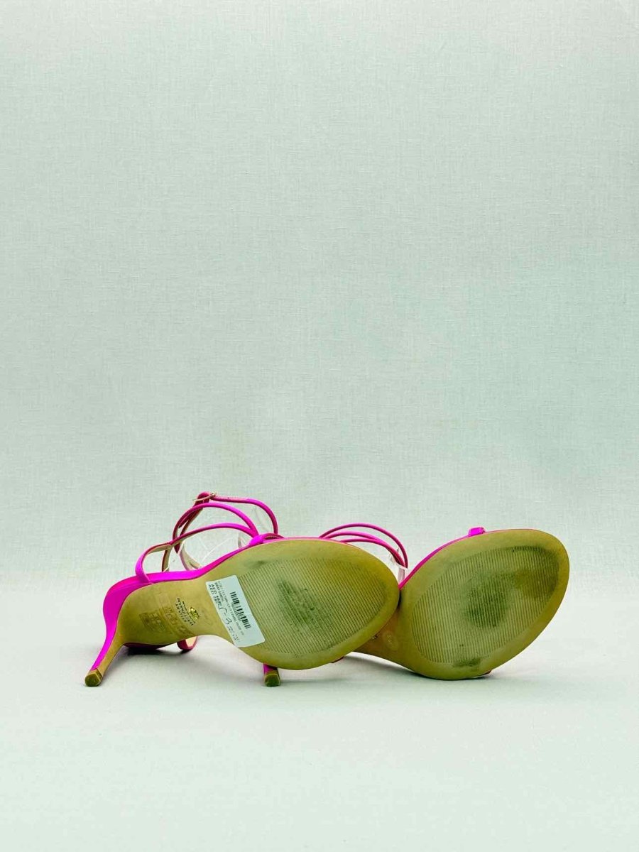Pre-loved STUART WEITZMAN Merinda Pink Size EU 38 Heeled Sandals at Reems Closet