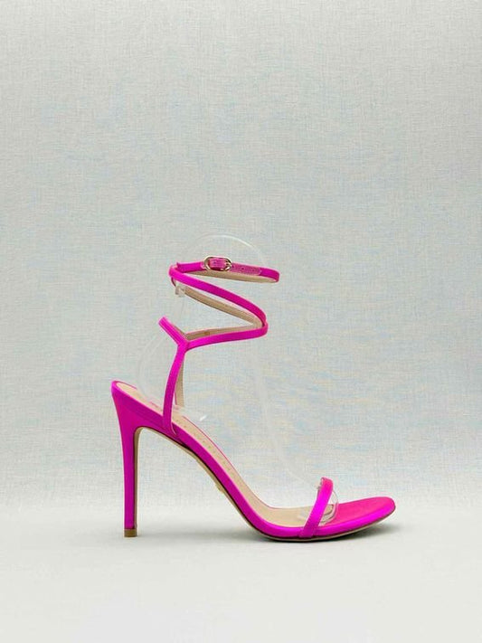 Pre-loved STUART WEITZMAN Merinda Pink Size EU 38 Heeled Sandals at Reems Closet