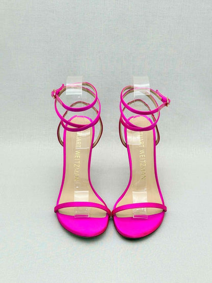 Pre-loved STUART WEITZMAN Merinda Pink Size EU 38 Heeled Sandals at Reems Closet