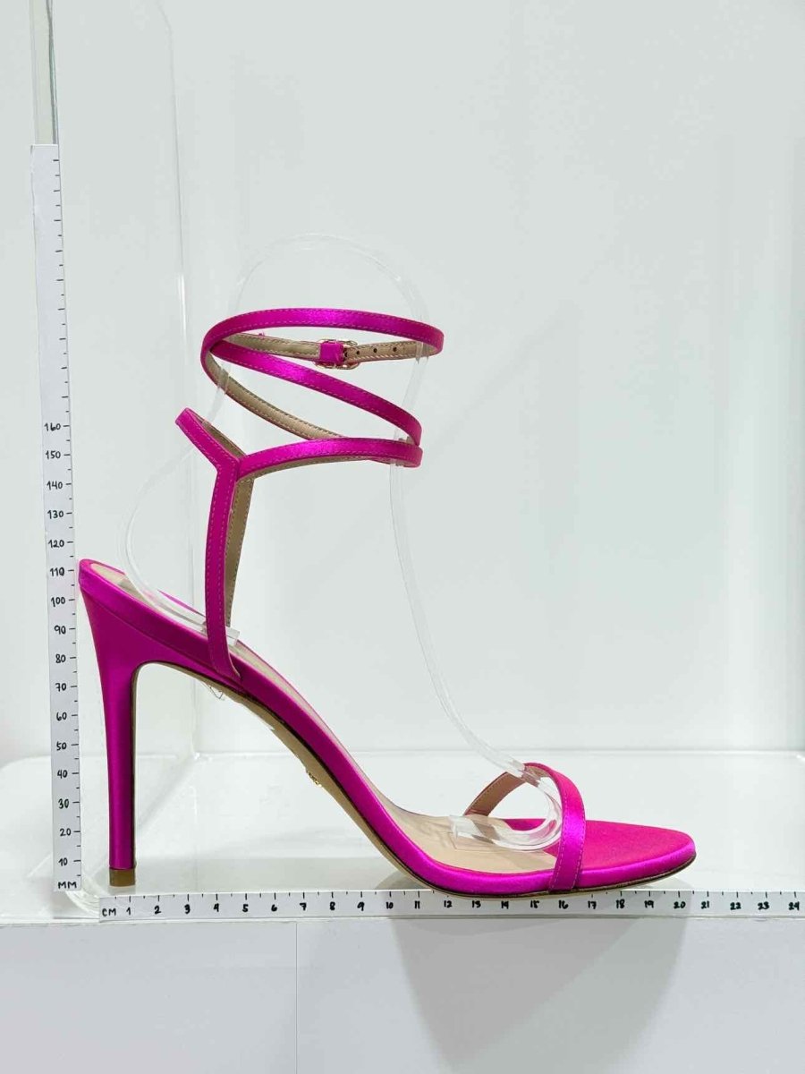 Pre-loved STUART WEITZMAN Merinda Pink Size EU 38 Heeled Sandals at Reems Closet