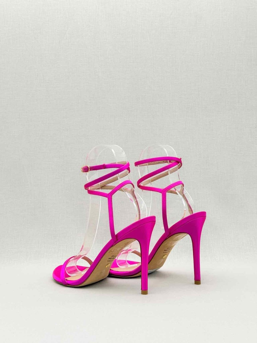 Pre-loved STUART WEITZMAN Merinda Pink Size EU 38 Heeled Sandals at Reems Closet