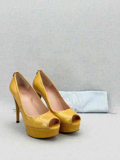Pre - loved STUART WEITZMAN Open Toe Yellow Size EU 38 Pumps at Reems Closet