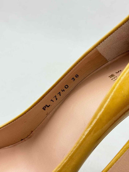 Pre - loved STUART WEITZMAN Open Toe Yellow Size EU 38 Pumps at Reems Closet