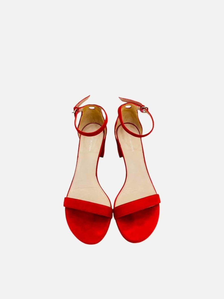 Pre - loved STUART WEITZMAN Red Size EU 39 Heeled Sandals at Reems Closet