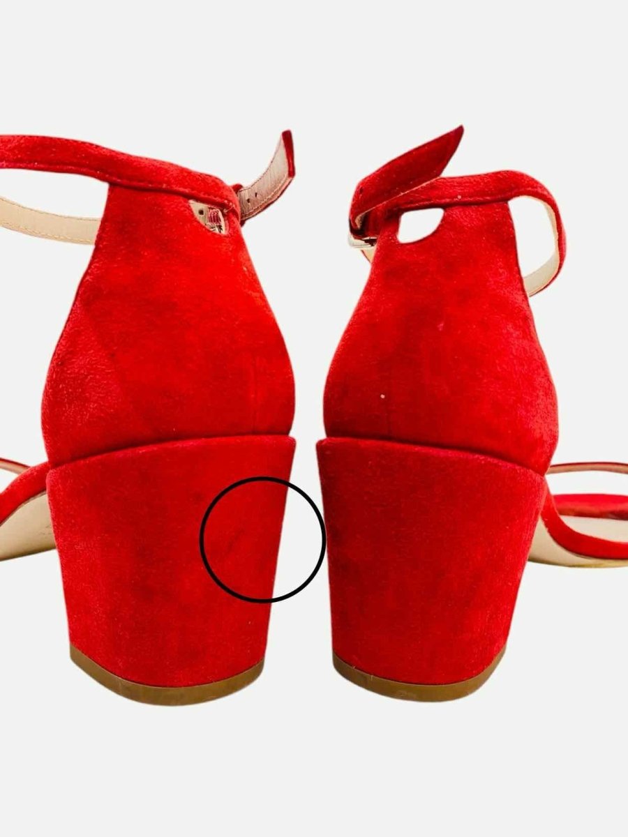 Pre - loved STUART WEITZMAN Red Size EU 39 Heeled Sandals at Reems Closet