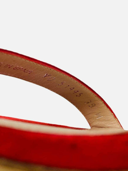 Pre - loved STUART WEITZMAN Red Size EU 39 Heeled Sandals at Reems Closet