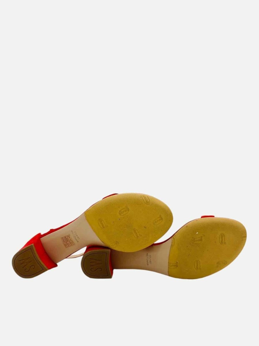 Pre - loved STUART WEITZMAN Red Size EU 39 Heeled Sandals at Reems Closet