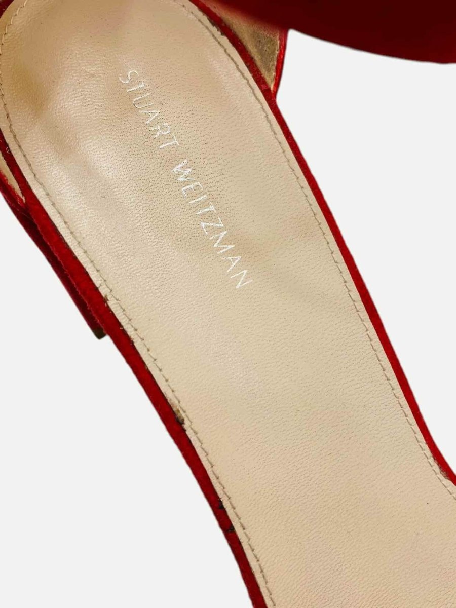 Pre - loved STUART WEITZMAN Red Size EU 39 Heeled Sandals at Reems Closet