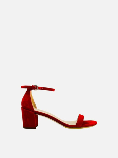 Pre - loved STUART WEITZMAN Red Size EU 39 Heeled Sandals at Reems Closet