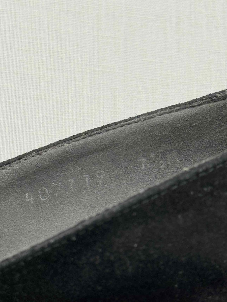 Pre - loved STUART WEITZMAN Wedge Black Size EU 37 Loafers at Reems Closet
