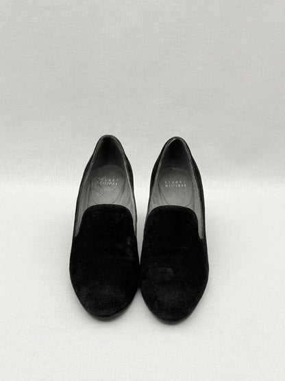 Pre - loved STUART WEITZMAN Wedge Black Size EU 37 Loafers at Reems Closet