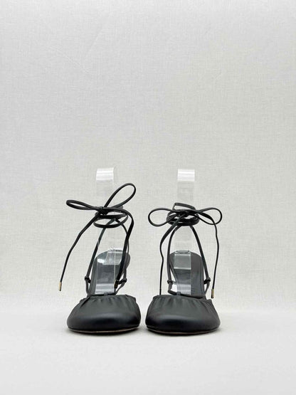 Pre - loved STUDIO AMELIA Round Toe Black Size EU 38 Heeled Sandals at Reems Closet