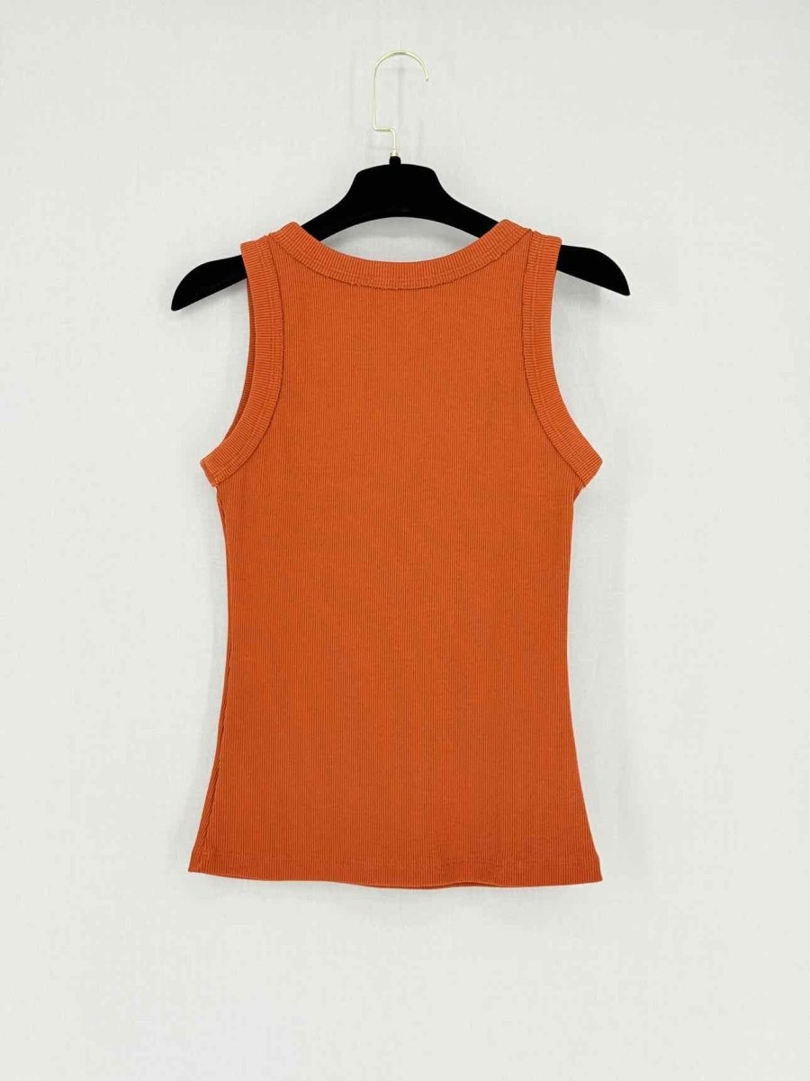 Pre - loved STYLAND Rusty Orange Ribbed Size US 6 Tank Top at Reems Closet