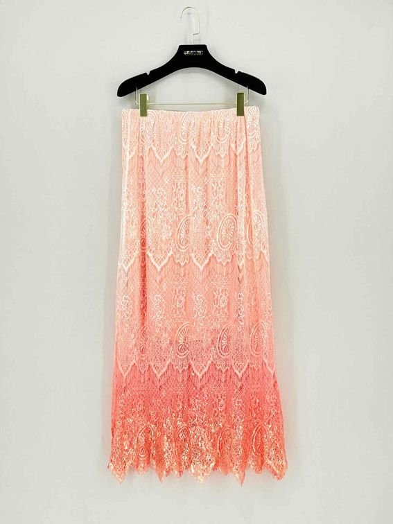 Pre - loved SUNCOO Coral Size Small Long Skirt at Reems Closet
