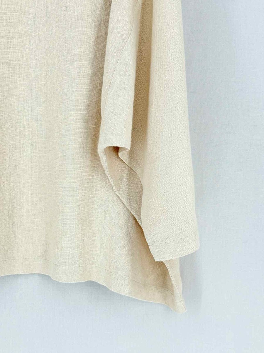 Pre - loved SUZIE KONDI Beige Size Large Blouse at Reems Closet