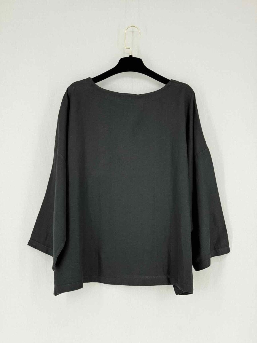 Pre - loved SUZIE KONDI Black Size Large Blouse at Reems Closet