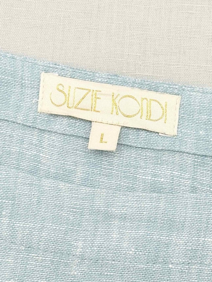Pre - loved SUZIE KONDI Light Blue Size Large Blouse at Reems Closet