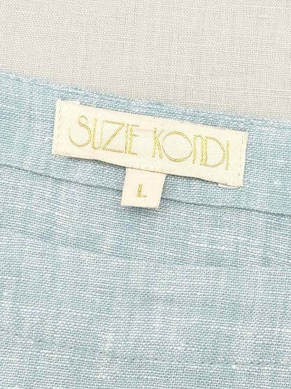 Pre - loved SUZIE KONDI Light Blue Size Large Blouse at Reems Closet