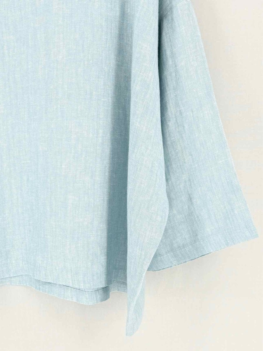 Pre - loved SUZIE KONDI Light Blue Size Large Blouse at Reems Closet