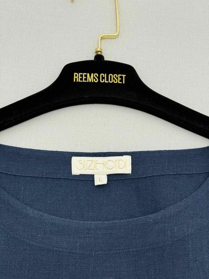 Pre - loved SUZIE KONDI Navy Blue Size Large Blouse at Reems Closet