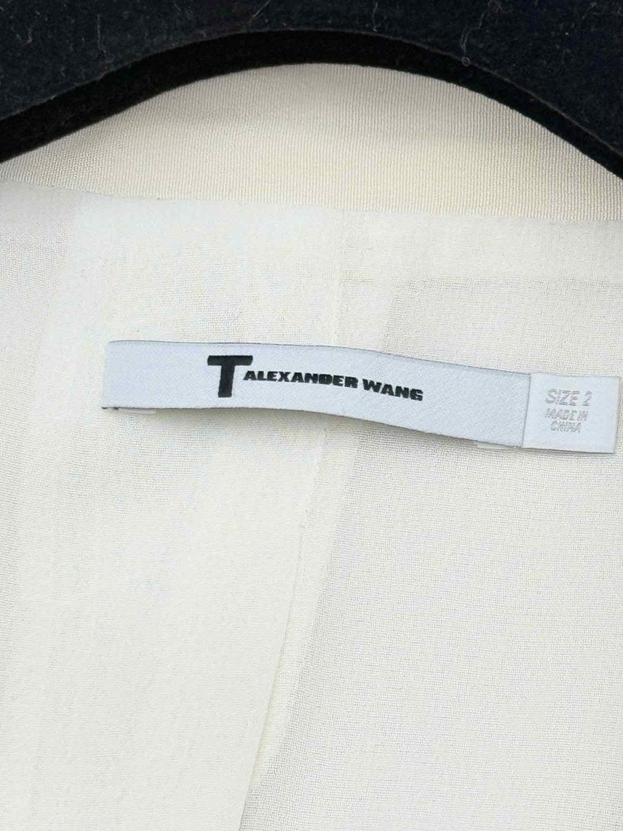 Pre - loved T ALEXANDER WANG Beige Size US 2 Blazer at Reems Closet