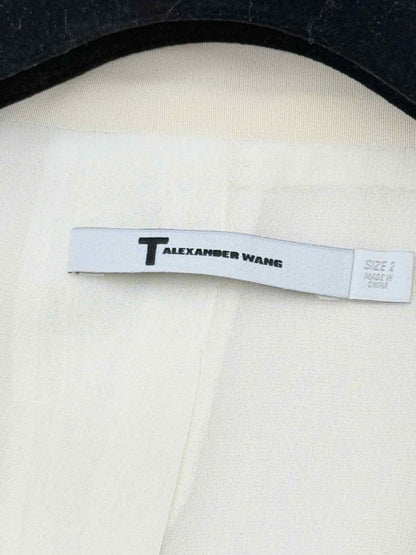 Pre - loved T ALEXANDER WANG Beige Size US 2 Blazer at Reems Closet